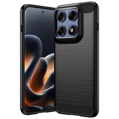 Coque pour Motorola Edge 70 Pro, Techsuit, Carbone, Noire