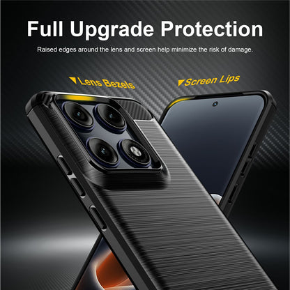 Coque pour Motorola Edge 70 Pro, Techsuit, Carbone, Noire