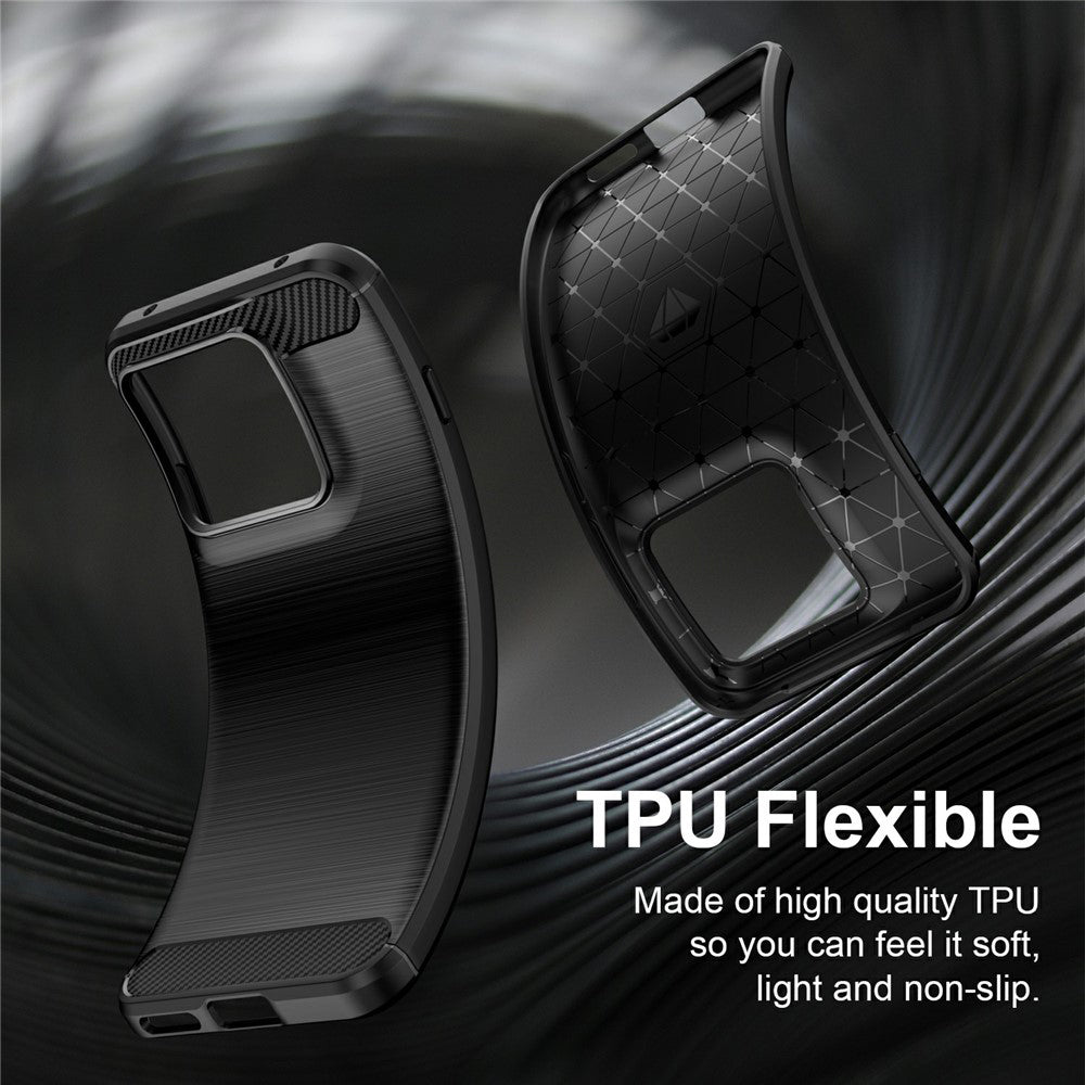 Coque pour Motorola Edge 70 Pro, Techsuit, Carbone, Noire