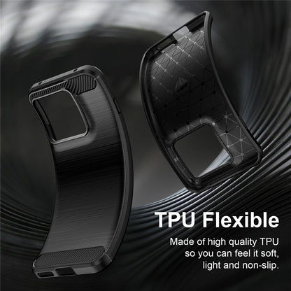 Coque pour Motorola Edge 70 Pro, Techsuit, Carbone, Noire