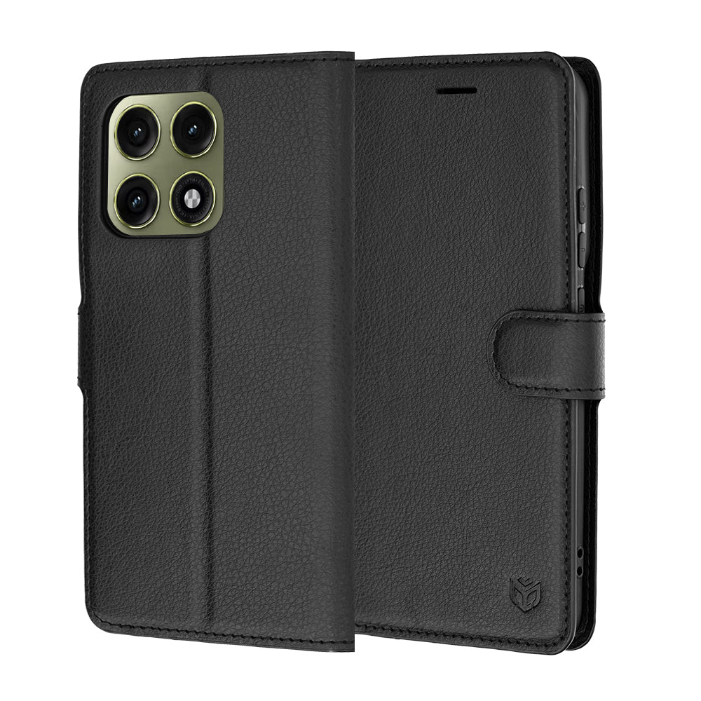 Étui pour Motorola Edge 70 Pro, Techsuit, Leather Folio, Noir