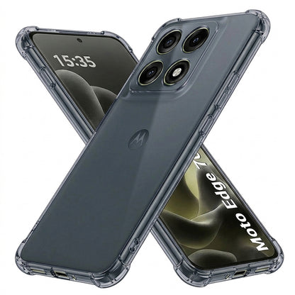 Case for Motorola Edge 70 Pro, Techsuit, Shockproof Clear, Smoke