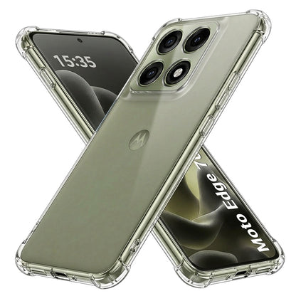Case for Motorola Edge 70 Pro, Techsuit, Shockproof Clear, Transparent