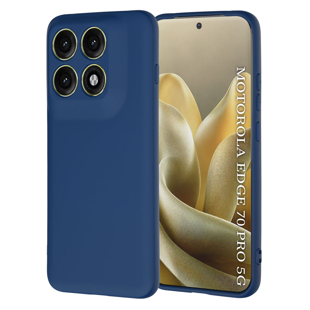 Coque pour Motorola Edge 70 Pro, Techsuit, SoftFlex, Bleu marine