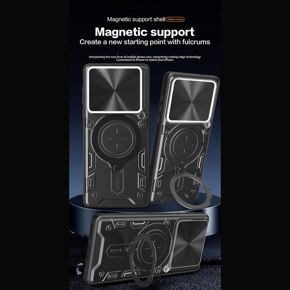 Hülle für Motorola Edge 70, Techsuit, CamGuard Pro, Rot