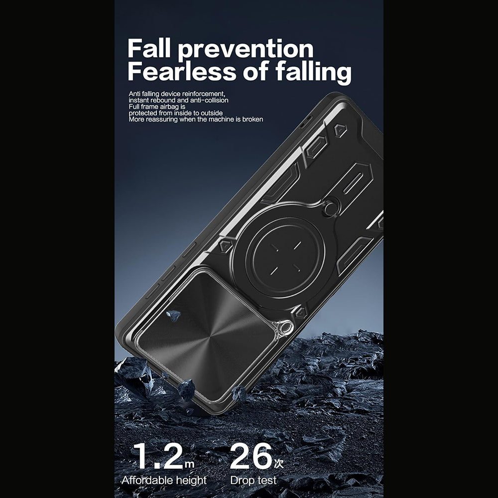 Case for Motorola Edge 70, Techsuit, CamGuard Pro, Rose Gold