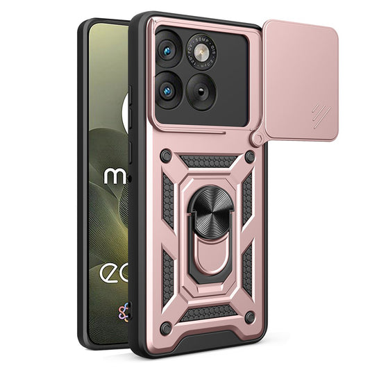 Case for Motorola Edge 70, Techsuit, CamShield, Rose Gold