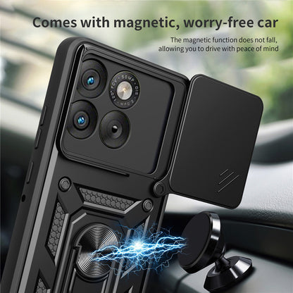 Étui pour Motorola Edge 70, Techsuit, CamShield, Vert