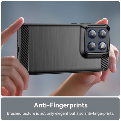 Housse pour Motorola Edge 70, Techsuit, Carbone, Noire