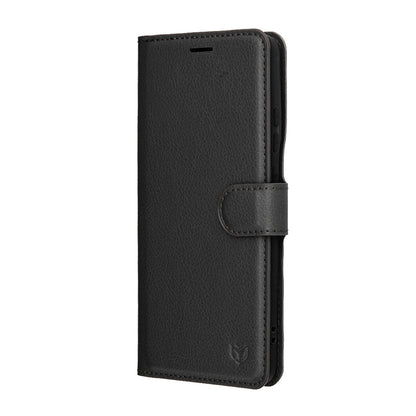 Étui pour Motorola Edge 70, Techsuit, Leather Folio, Noir
