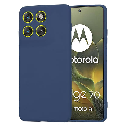 Hülle für Motorola Edge 70, Techsuit, SoftFlex, Marineblau