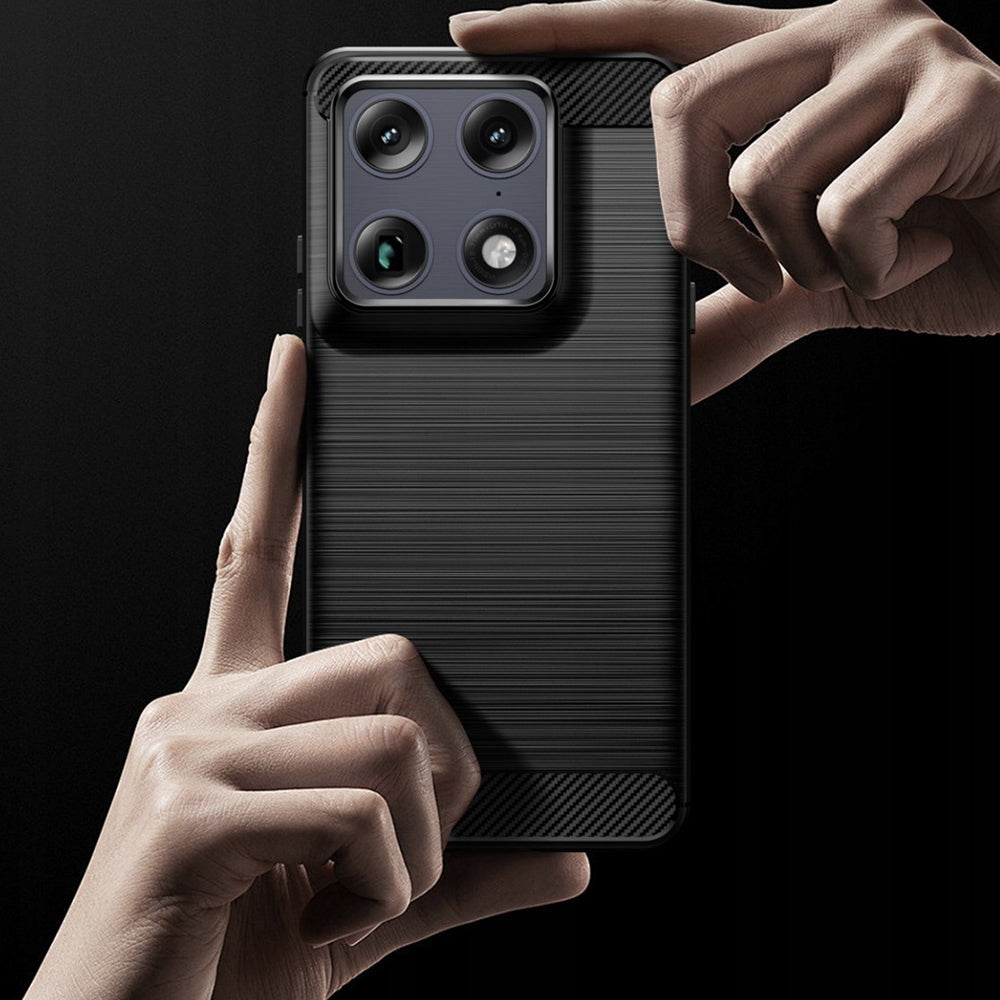 Case for Motorola Edge 70 Ultra / Signature, Techsuit, Carbon, Black