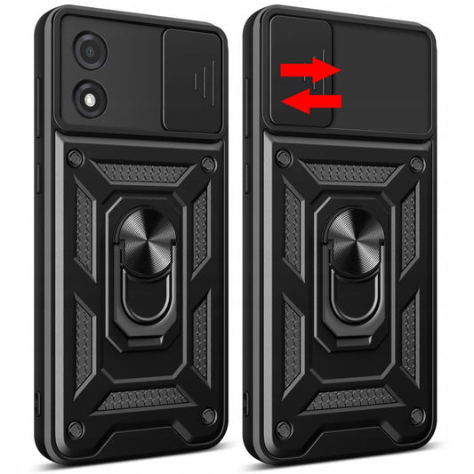 Hülle für Motorola Moto E13, Techsuit, CamShield, Schwarz