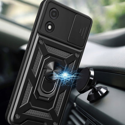 Coque pour Motorola Moto E13, Techsuit, CamShield, Noire