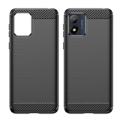 Coque pour Motorola Moto E13, Techsuit, Carbone, Noire