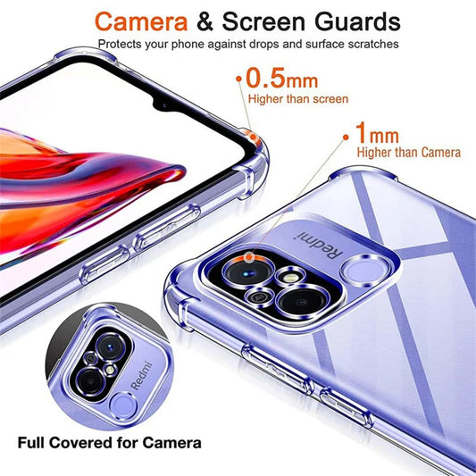 Hülle für Motorola Moto E13, Techsuit, stoßfest klar, transparent