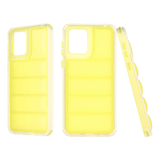 Hülle für Motorola Moto E13, Techsuit, Wave Shield, Gelb