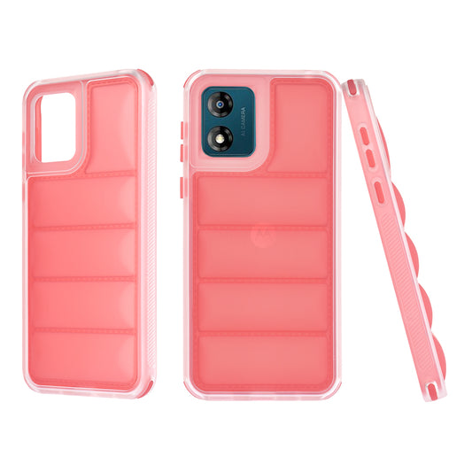 Hülle für Motorola Moto E13, Techsuit, Wave Shield, Rot