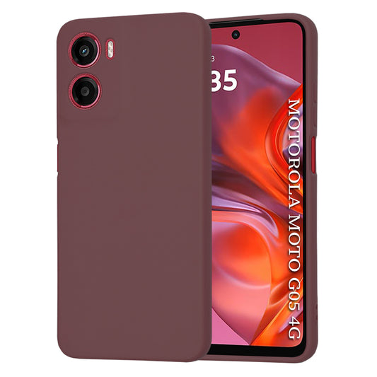 Hülle für Motorola Moto E15 / G05, Techsuit, SoftFlex, Weinrot