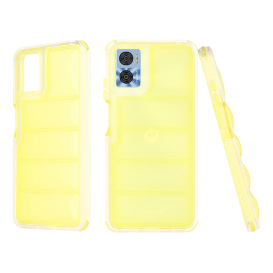 Hülle für Motorola Moto E22i / E22, Techsuit, Wave Shield, Gelb