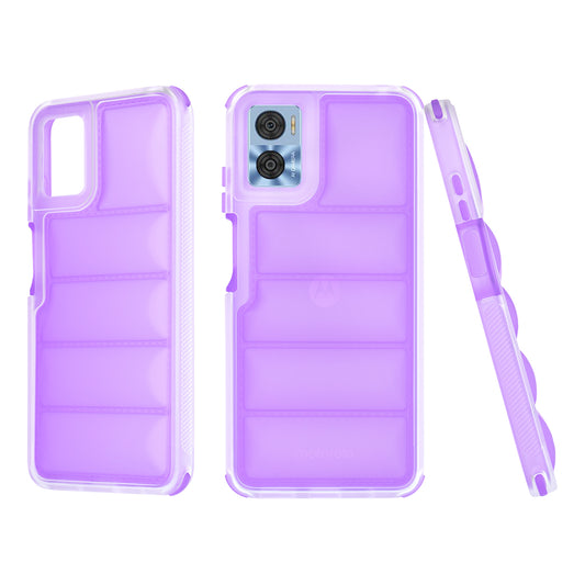 Hülle für Motorola Moto E22i / E22, Techsuit, Wave Shield, Lila