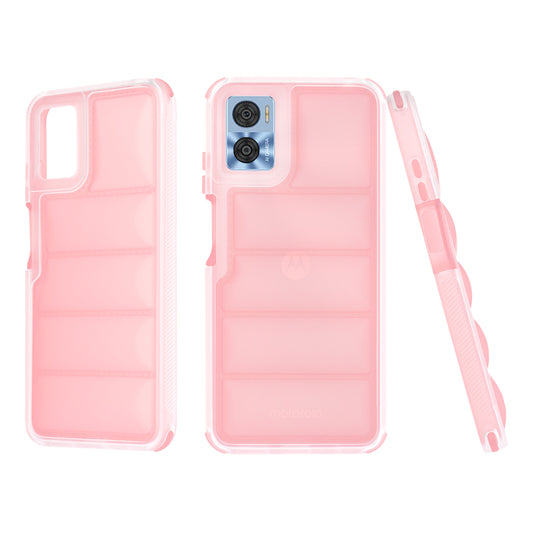 Hülle für Motorola Moto E22i / E22, Techsuit, Wave Shield, Rosa
