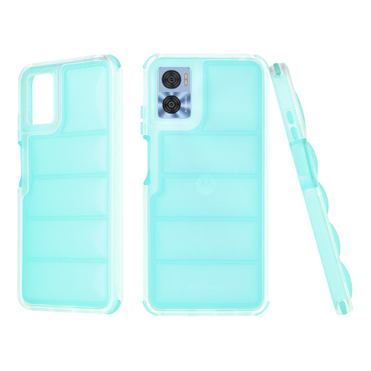 Hülle für Motorola Moto E22i / E22, Techsuit, Wave Shield, Türkis