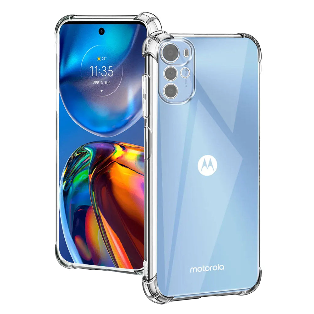 Case for Motorola Moto E32s / E32 / G22, Techsuit, Shockproof Clear, Transparent
