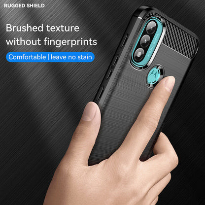 Coque pour Motorola Moto E40 / E30 / E20, Techsuit, Carbone, Noire