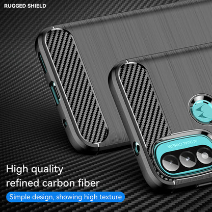 Coque pour Motorola Moto E40 / E30 / E20, Techsuit, Carbone, Noire