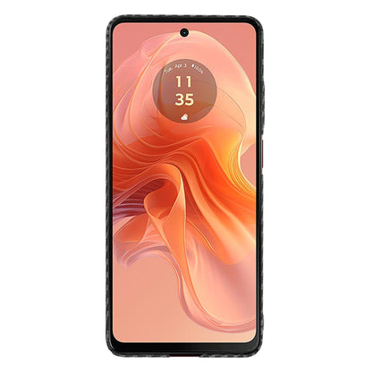 Hülle für Motorola Moto G04s / E14 / G04 / G24, Techsuit, Carbonite FiberShell, Schwarz