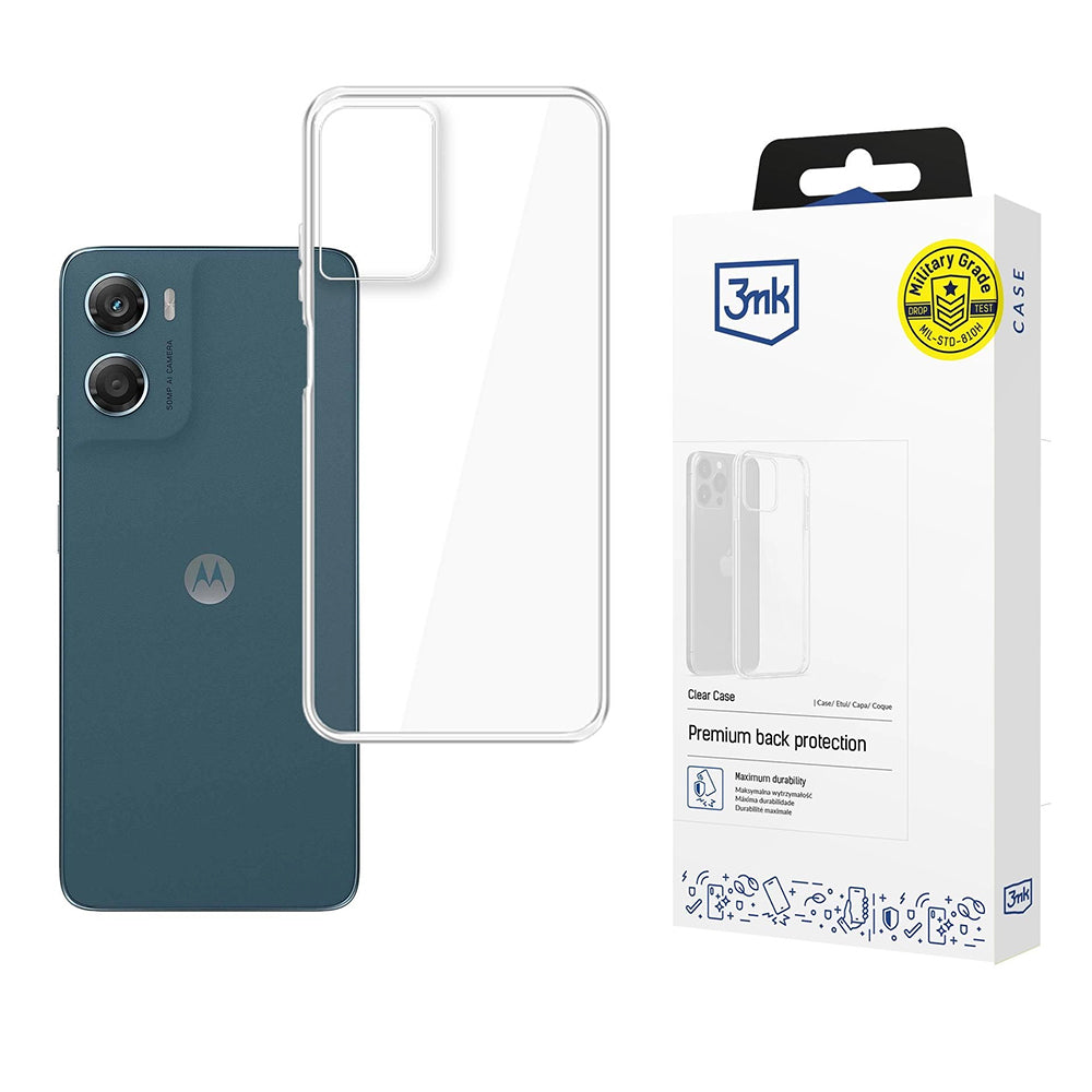 Étui pour Motorola Moto G06, 3MK, Clair, Transparent