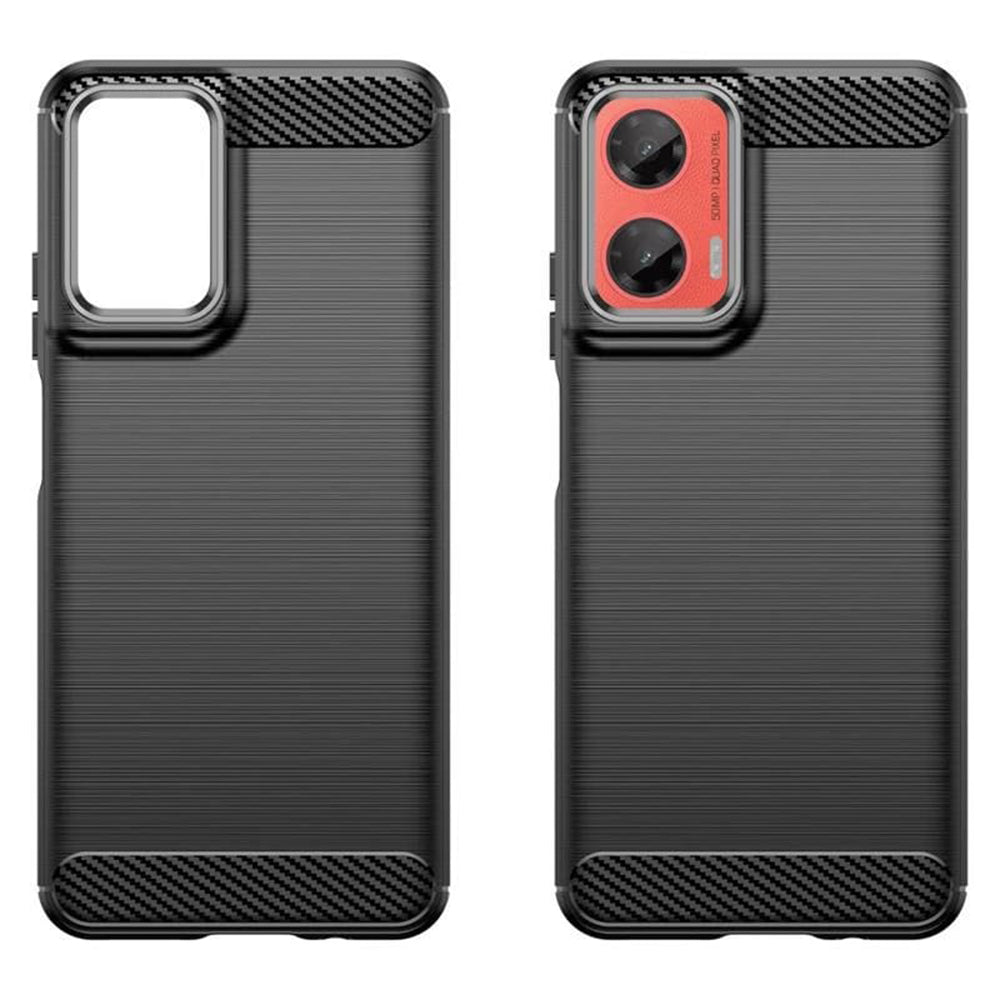 Étui pour Motorola Moto G06 Power / G06, Techsuit, Carbone, Noir