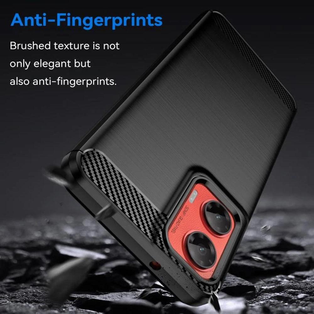 Étui pour Motorola Moto G06 Power / G06, Techsuit, Carbone, Noir