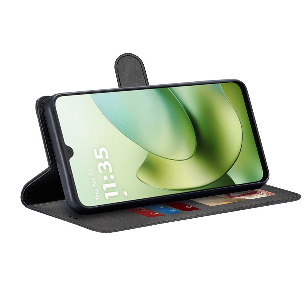 Hülle für Motorola Moto G06, Techsuit, Diary Book, Schwarz