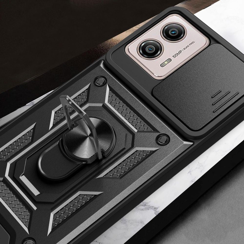 Hülle für Motorola Moto G13 / G23 / G53, Techsuit, CamShield, Schwarz