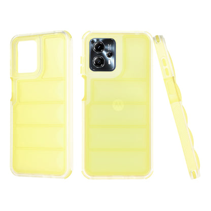 Hülle für Motorola Moto G13 / G23 / G53, Techsuit, Wave Shield, Gelb