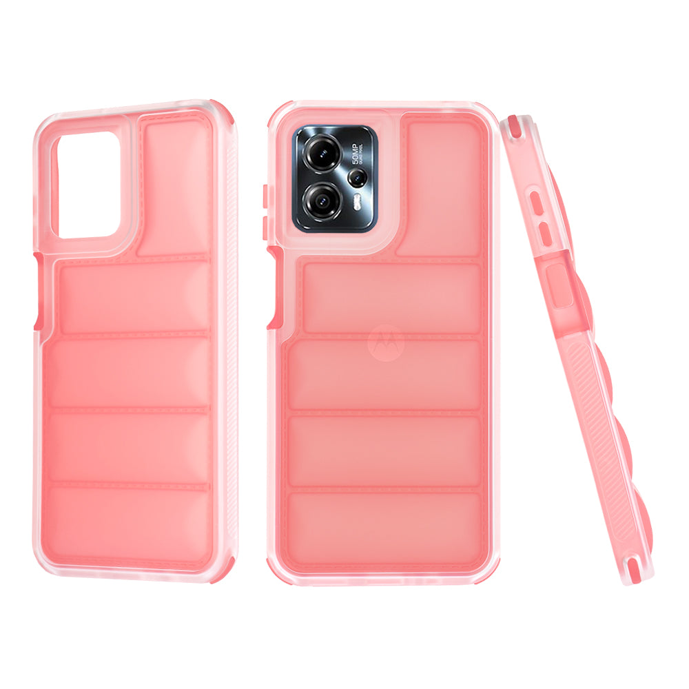 Hülle für Motorola Moto G13 / G23 / G53, Techsuit, Wave Shield, Rot