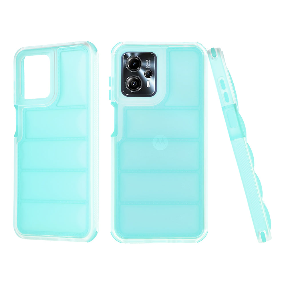 Hülle für Motorola Moto G13 / G23 / G53, Techsuit, Wave Shield, Türkis