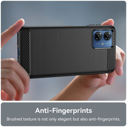 Coque pour Motorola Moto G14, Techsuit, Carbone, Noire