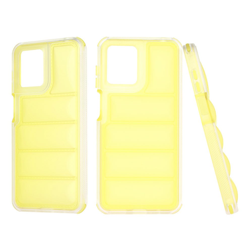 Coque pour Motorola Moto G14, Techsuit, Wave Shield, Jaune