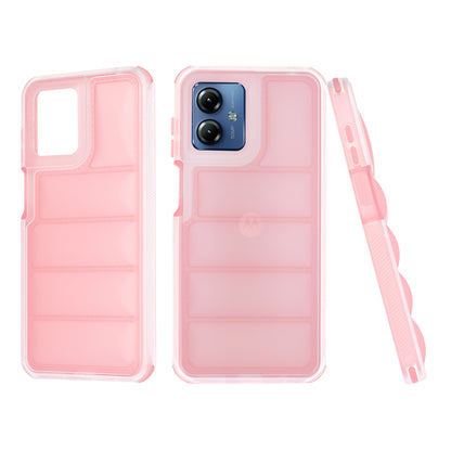 Coque pour Motorola Moto G14, Techsuit, Wave Shield, Rose