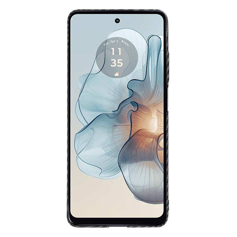 Coque pour Motorola Moto G24 Power, Techsuit, Carbonite FiberShell, Noire
