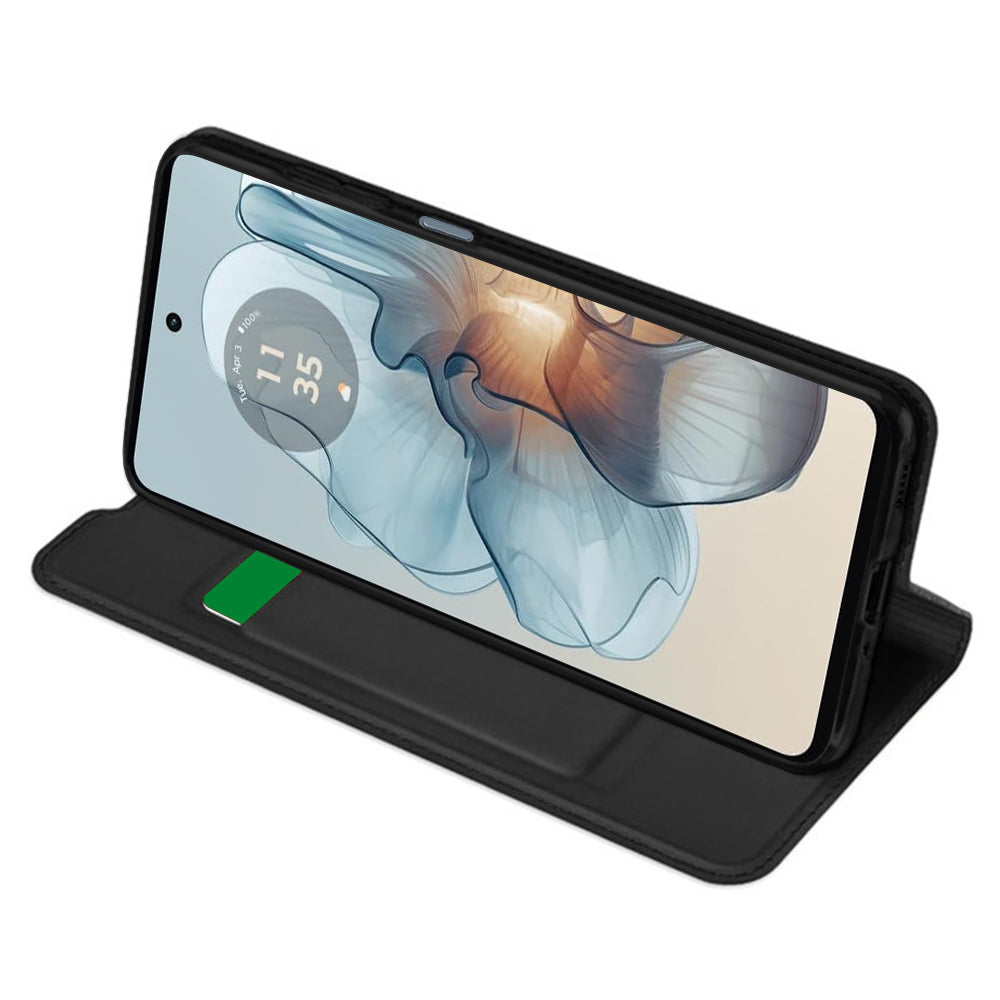 Hülle für Motorola Moto G24 Power, Techsuit, Magskin Book, Schwarz
