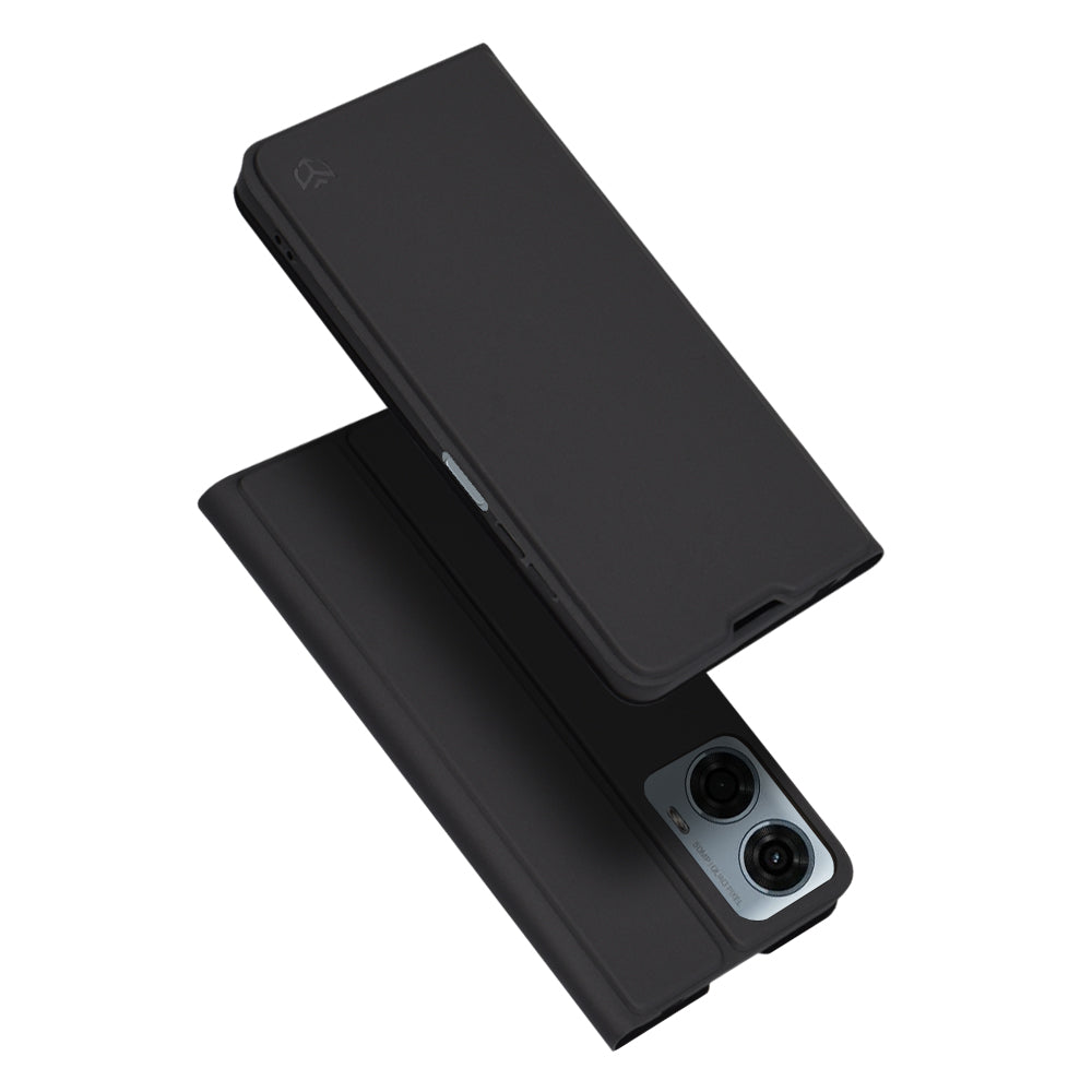 Hülle für Motorola Moto G24 Power, Techsuit, Magskin Book, Schwarz