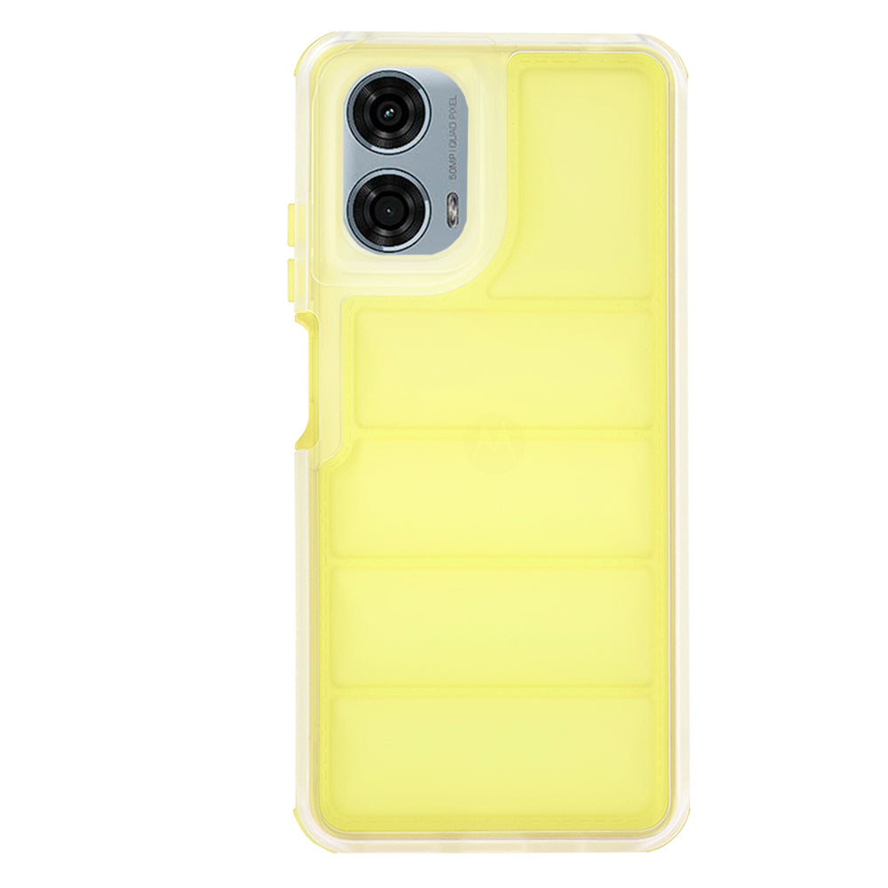 Coque pour Motorola Moto G24 Power, Techsuit, Wave Shield, Jaune