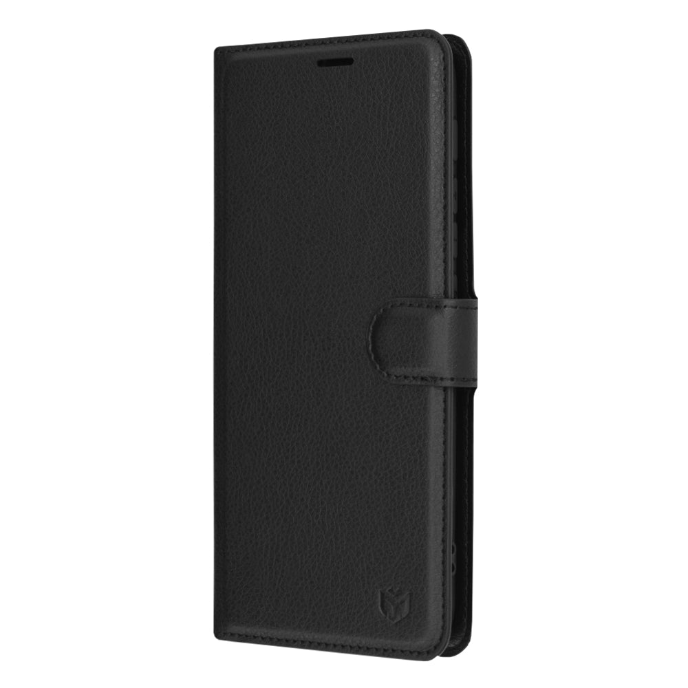 Hülle für Motorola Moto G30 / G20 / G10, Techsuit, Leder-Folio, Schwarz