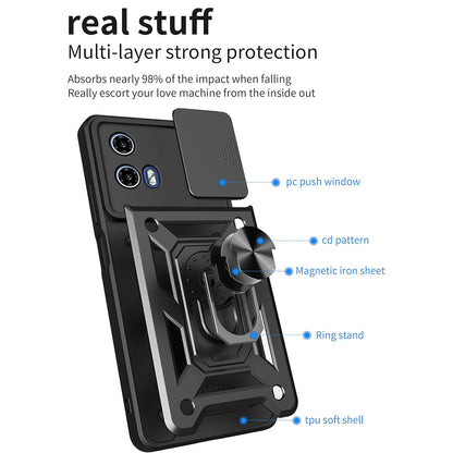Hülle für Motorola Moto G31 / G41, Techsuit, CamShield, Schwarz