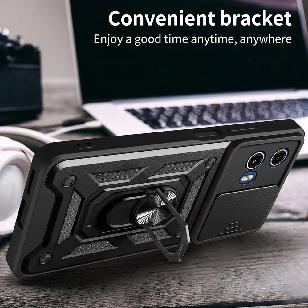Hülle für Motorola Moto G31 / G41, Techsuit, CamShield, Schwarz