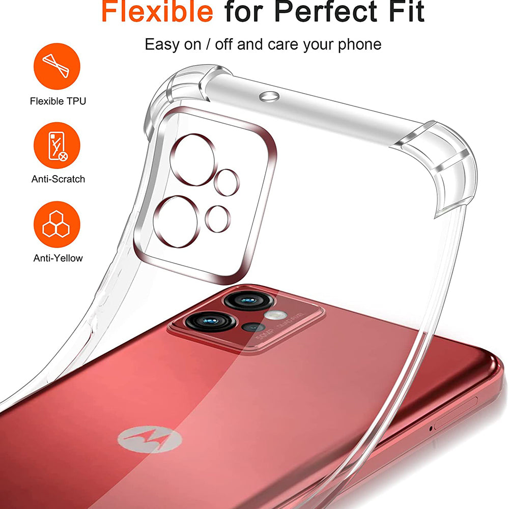 Coque pour Motorola Moto G32, Techsuit, Anti-choc Claire, Transparente